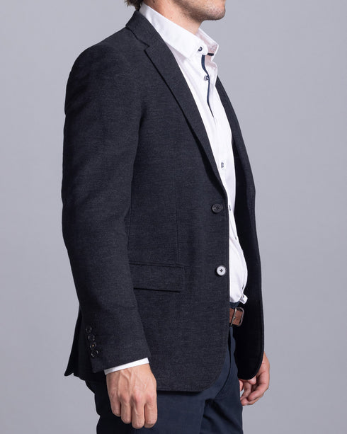 Johnson Brushed Cotton Blazer - Soot